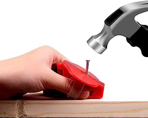 Nagelhållare för hammare, plasttång, fingerskyddande nagelguide, hemverktyg hjälptång, pryl mer säkerhet för hammarskruvar och spikar säkra spikar anti-krossa finger gemensamma tång verktyg