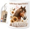 Cupdarling® Tasse Cheval Personnalisée - Cadeau Cheval - Cadeaux Chevaux - Tasse de Noël - Cadeaux Personnalisés Enfants - Gobelet Enfant en Céramique 330ml