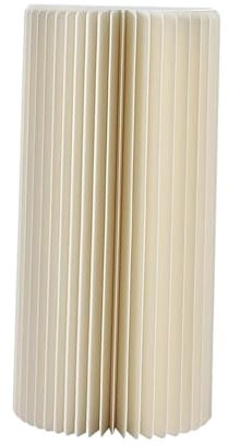 Perfeclan Cylinder Pedestal Stand Cake Stand Round White Decorative Foldable Paper Columns Wedding Pillar for Ornaments Centerpieces, Height 20cm