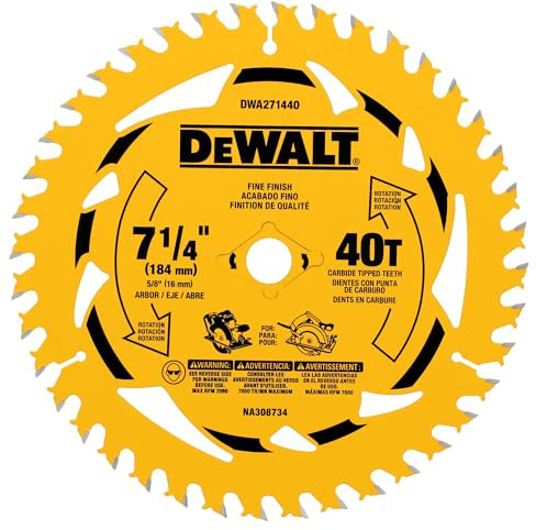 DEWALT 7-1/4 in. 40T Circular Saw Blade (DWA271440)