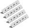Mordx BBQ Stainless Steel, Skewer Rack for 4 Skewers Holder for The Grill, Grill Rack Stainless Steel for Grilling Meat Vegetables, Ideal for Outdoor BBQ