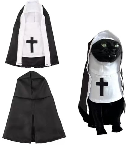 Costume divertente per Halloween, per cani e gatti, per cosplay, per gatti e cani di piccola taglia, Halloween, Natale, cosplay, feste, animali domestici (M)