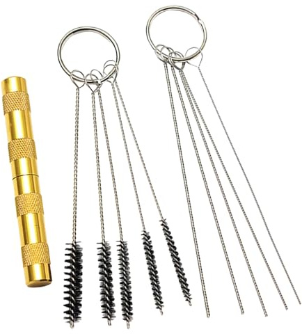 laxreheye Kit de nettoyage pour aérographe, accessoires pour aérographe - Outil à aiguilles en acier inoxydable pour tuyaux et buses | Travail artisanal pour artistes et artisans