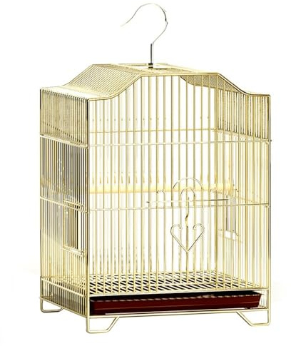 Golden Metal Birdcage Spacious Home Bird Villa Multi Door Hanging Available Pull Out Chassis Parrots Parrot Cage