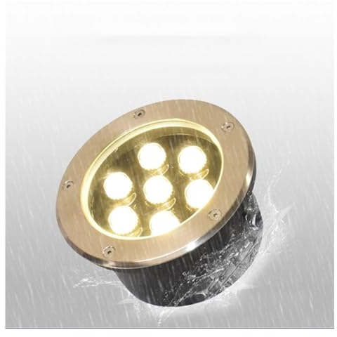 GUODDM Luce per Fontana Ad Anello A LED - Luci da Giardino, Illuminazione Subacquea per Piscina DC 12V(Green,12W(12v))