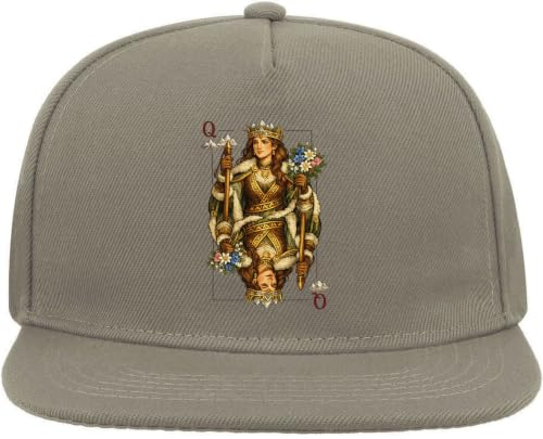 Regal Queen håller personal och blommor snapback platt skärm bomullsblandning keps grå
