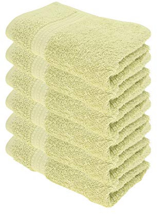 Julie Julsen® Bio Handtuch-Set, 6 Handtücher in 32 Farben erhältlich weich und saugstark Lindgrün 50x100 cm