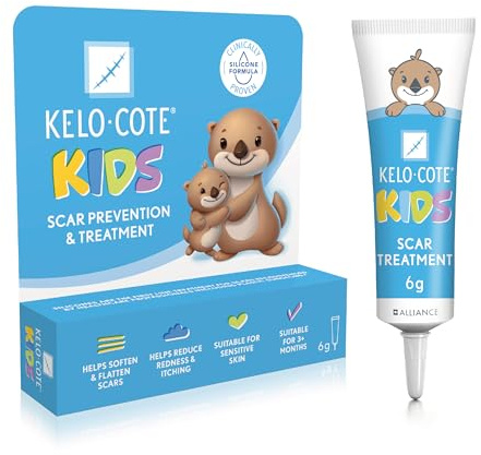 KELO-COTE Kids Silicone Scar Gel 6g – Gentle Scar Treatment for Sensitive Skin - Clinically Proven to Reduce Raised Scars - Ideal for Surgical, Burn & Acne Scars - Old & New Scars