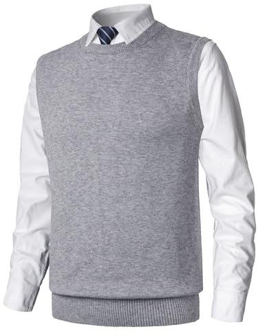 MeiLayM Hombre Invierno Sin Mangas SuéTer Cómodo Cárdigan De Punto Classic Business Gentleman Prendas Casual de Negocios Casual Suéter Prendas de Punto Pullover