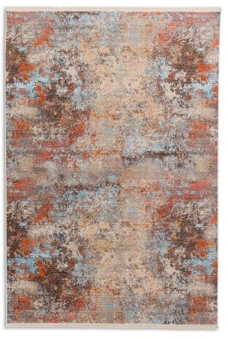 Schöner Wohnen Kollektion Teppich Wohnzimmer Schlafzimmer Esszimmer - Mystik - Kurzflorteppich pflegeleicht - Design Teppiche modern - Allover bunt 70 x 140 cm