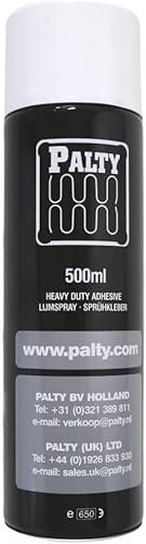 TOLKO 500 ml spraylim för läder, konstläder, stoppning, skum | klädsel, märkeskvalitet | Limmar vattentät på plast trä metall | höghållfast lim (spraylim 500 ml)
