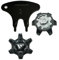 Golf Shoe Spikes,20 Pcs Golf Spikes Replacements with 1 Pcs Golf Shoe Cleats Wrench Easy Installation Second Generation (Black Grey) LONGKUN