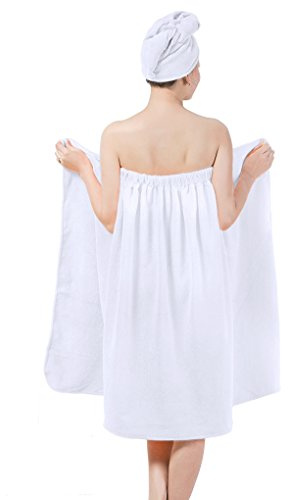 JIAHG Toalla de sauna para mujer, ajustable, toalla de ducha, toalla de sauna, toalla de ducha, toalla de secado rápido, toalla de sauna, envoltorio para toallas de pelo