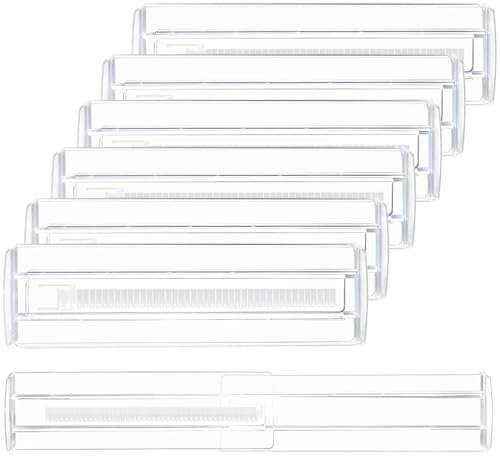 6 Pezzi Divisori per Cassetti Regolabili Divisori per Cassetti in Plastica Cassetti in Plastica Trasparente Separator per Cassetti Regolabile per Bagno,Ufficio,Comò,Trucco Conservazione(28.5-50cm)