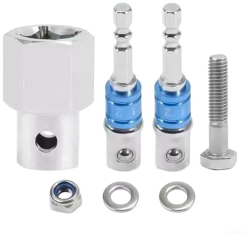 Kit completo di adattatori per manovella per rimorchio, per trapani a batteria, design facile da usare, con accessori essenziali