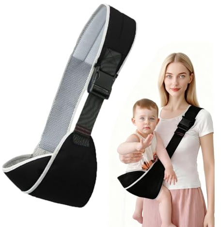 LIUYIDM Sling Baby Multifunktionell, babydörr, höfter, sida (svart Cesium) | Justerbar bärsele halsdukar lämpliga för spädbarn och småbarn 6 till 48 månader, belastning 20 kg