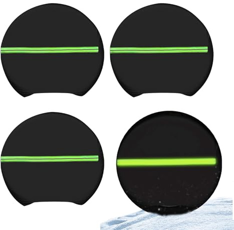 xowwyue Funda para Neumáticos De Coche | 4 Unidades Protector Anti UV para Ruedas | Protección Resistente contra Sol Lluvia Nieve Y Polvo para Vehículos - Accesorios para Furgonetas Todoterrenos