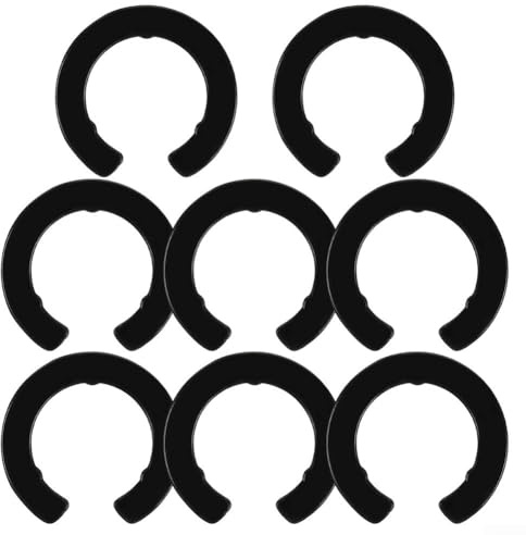 Kit de 8 joints de charnière de porte de réfrigérateur pour modèles Samsung, compatible avec DA99-04158A, noir