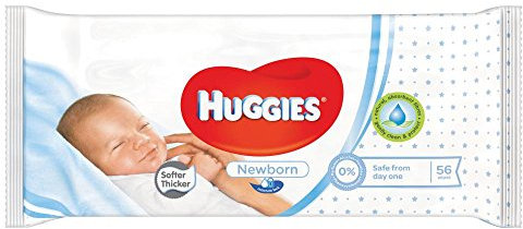 Huggies New Born Baby Wipes, 56 Wipes