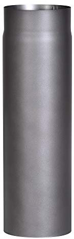 FIREFIX Senotherm RD150/5 Tuyau de poêle en acier de 2 mm de diamètre 150 mm pour cheminées et foyers Gris foncé Longueur 500 mm