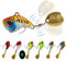 Kehyes Jig Spinner Set 6PCS Spinner Jig Bait Künstlicher Spinnköder für Barsch Zander Hecht