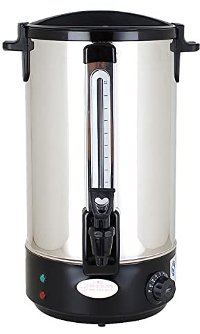 NADAENQ Distributeur De Boissons avec Châssis De Chauffage en Acier Inoxydable 304, Sterilisateur Electrique Bocaux pour La Durée De Thé À l'eau Chaude Jus De Café À La Maison,16L