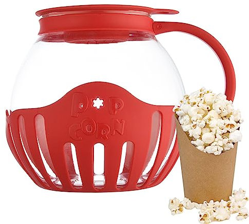 Palomitero Para Microondas | Máquina Para Hacer Palomitas De Maíz | Cuenco Plegable De Silicona Para Palomitas De Maíz De Aire Caliente De Microondas Con Tapa Y Asas