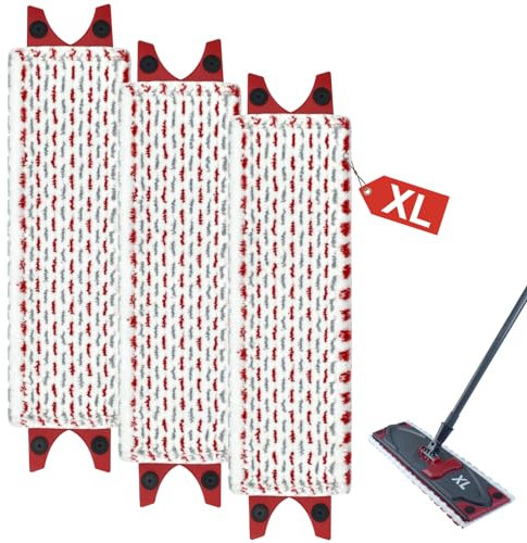DLAIMI 3PCS Spray Mop Pads compatible with Vileda Ultramat XL Spray Mop,Microfiber Mop Pad, Replacement Mop Cleaning Pad Washable & Reusable For All Hard Floors
