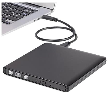 Bärbar DVD-spelare, USB 3.0 Extern Enhet DVD-brännare DVD-RW DVD ROM-spelare,för hem, bil