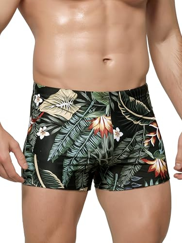 Arcweg Maillot de Bain Homme Boxer Doublure avec Rembourré Souple Amovible Cordon de Serrage Réglable Confortable