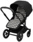 Colchoneta Universal Transpirable para Silla de Paseo – Compatible con Jané, Inglesina, Easywalker, Kinderkraft, UPPAbaby – Funda de Verano para Carrito de Bebé (Vichy negro)