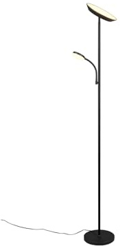 RL LIVE YOUR LIGHT Deckenfluter SPECTER LED dimmbar & Lichtfarbe einstellbar, Schwarz, Höhe 178cm