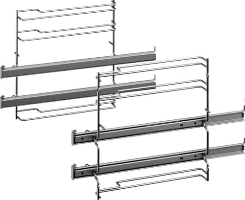 ensipart Teleskopauszug für Backofen kompatibel mit Bosch HEZ5382100 17001568 Auszugs-Set mit rechtem und linkem Teleskopauszug für Backbleche und Rost
