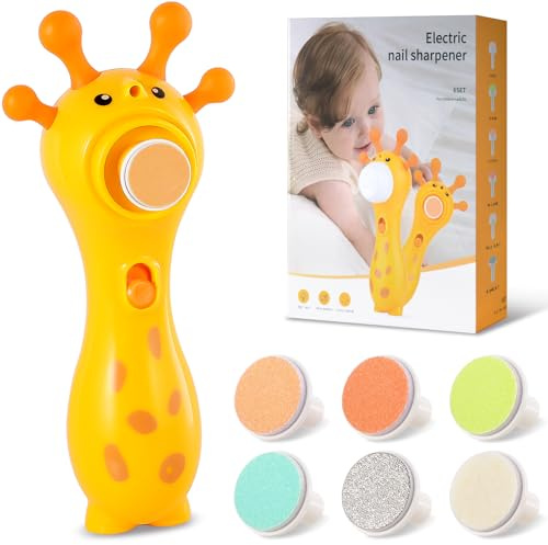 Flintronic Baby Nagelfeile Elektrisch, Baby Nagelscheren Nagelpflegeset, Elektrische Nagelfeile, Baby Nail Trimmer, Elektrische Baby Nageltrimmer Maniküre Pediküre Set