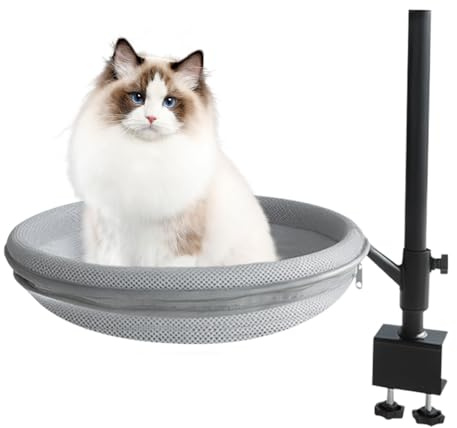 Kattbordssäng - 360° Roterbar Kattplattform - Avtagbar Kattbädd för Bil Garderob Bänk Husvagn Nattduksbord Inomhus Lägenhet