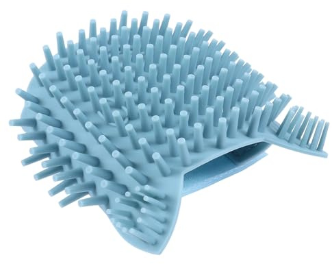 DOITOOL Spazzola Massaggiante per Gatti di Fissaggio e Hook in Silicone Angolare per Rimuovere Peli Morti Adatta per Angoli e Gambe di Tavolo