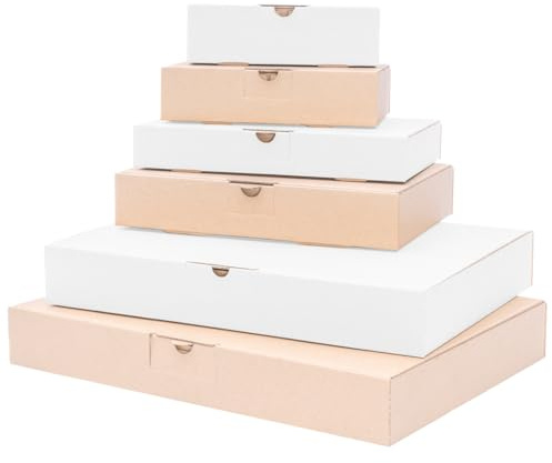 verpacking 25 Maxibriefkartons Maxibrief MB Braun - 240 x 160 x 45 mm - Versand Post Faltschachtel Versandschachtel Büchersendung - optimal geeignet für den Versand (Innenmaß 230 x 155 x 41 mm)