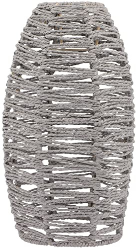 Wicker Lamp Shade Small Ceiling Light Shade Straw Rope | Lightweight Indoor Cover, Home Decoration Use, Minimalist Elegant Styling for Rooms and Dining Spaces
