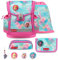 Belmil Classy Plus Schulranzen Set 5-teilig mit Brustgurt (405-78/AG/S) (Aqua Rose)