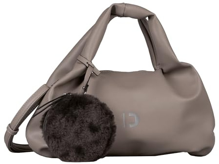 TOM TAILOR Denim Nila Damen Shopper Umhängetasche Reißverschluss Mittelgroß Grau