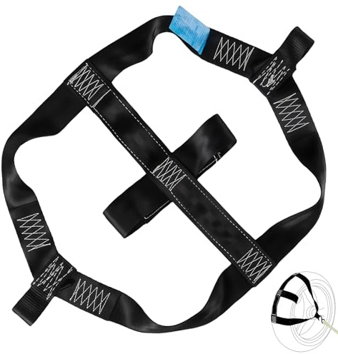 Correa tensora para rueda trasera de motocicleta, de poliéster de alta resistencia, sistema de amarre universal para remolque, color negro