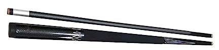 Zxpjkyu Stecca da Biliardo, Stecca da Snooker, Punta Professionale Mm, Segmentata, Due Sezioni, Stecche da Biliardo da 58 Pollici, Stecca da, Modello d'Argento