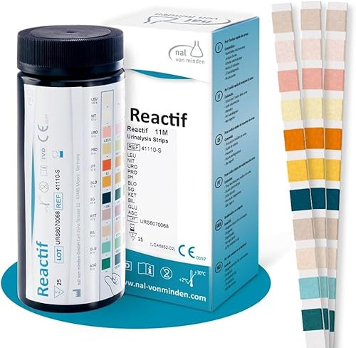 Reactif Strisce Urine 11 Parametri, 25 Pezzi, Test Cistite