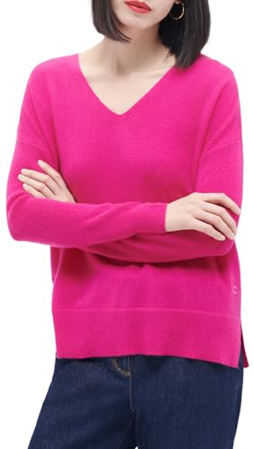 Caroll Pull Femme 100% Cachemire Col V azale XS