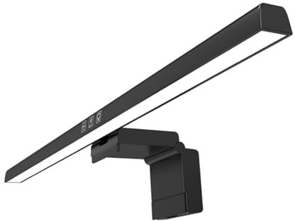 Sharplace Computer Monitor Lamp Reading Lamp Asymmetric Light Source Screen Bar,USB Laptop Light Bar,LED Desk Lamp for Dorm Office Home, Black