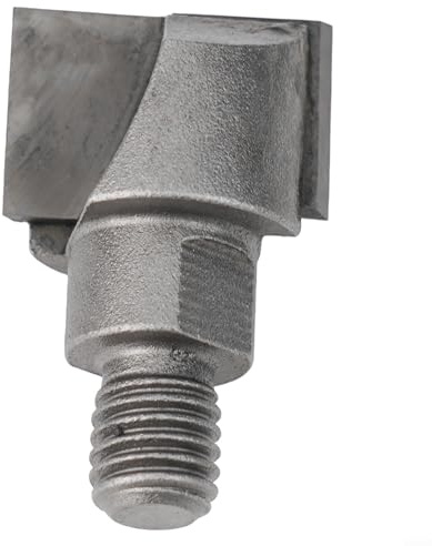 Eawfgtuw for 10mm Shank Door Lock Router Bit Steel Alloy Bottom Cleaning Milling Cutter for Wooden Plastic Steel Doors, 1pc(10 x 24)