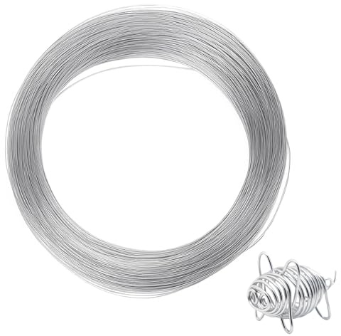Basteldraht 3mm x 20m Silber, Aluminium Schmuckdraht, Biegsamer Aludraht für Skulpturen, Modellierung, Blumendeko, Schmuckherstellung und DIY Handwerksprojekte