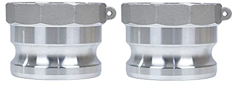 Quafwia 2 pcs Aluminum cam lock fittings (3 Part A) cam groove hose fitting camlock fittings, Male Adapter Female NPT Thread camlock fitting (3‘’)