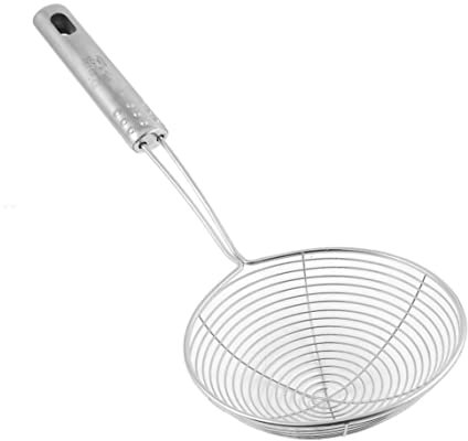Skimmer Da Cucina Multifunzione Pentole in Metallo Filtro Ragno Cottura Portatile Filtro Per Frittura Filo Di Acciaio Inossidabile Schiumarola Cucchiaio Per Frittura Schiumatoio Portatile