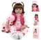TYRUGD 20 Inch 50 cm Reborn Baby Doll Girl Wie Echtes Baby Soft Silicone Vinyl Reborn Babypuppe Lifelike Handmade Reborn Babies Toddler Girl Boy Toy Gift